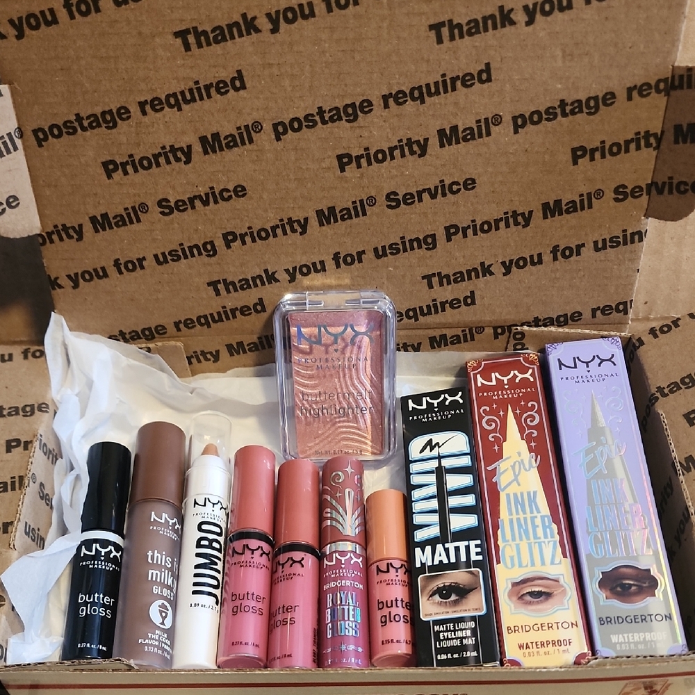 NYX Lip and Eye Collection with Pink and Brown Shades